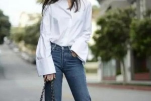 白色上衣配牛仔裤：清新脱俗的时尚之选