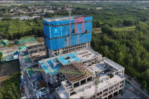 河北省任丘市重点民生工程加速推进二次结构施工