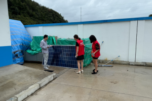 平安产险兰溪支公司联防并举 全力迎战台风“白海豚”